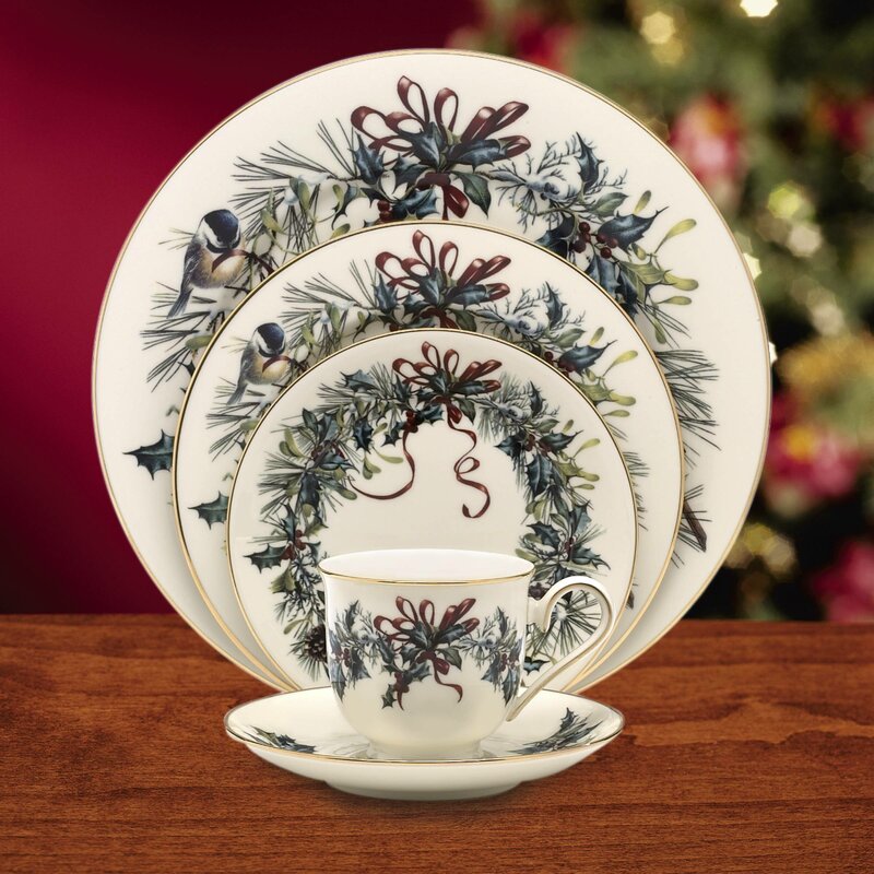 NEW Lenox Christmas Winter Greetings Earthenware Platter, Lenox offers Christmas Platte